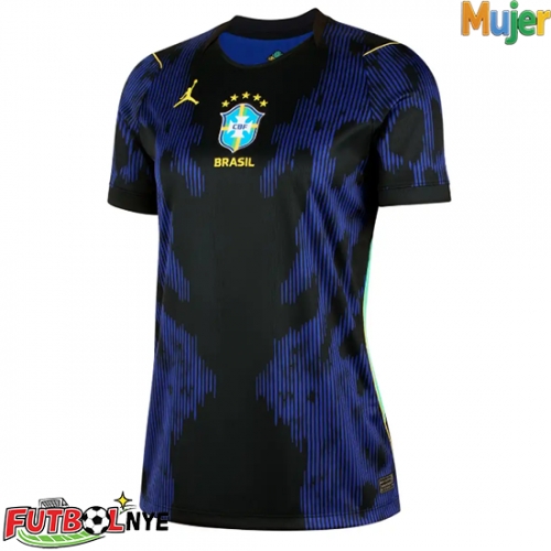 Camiseta Brasil Visitante Equipación para mujer Mundial 2026 manga corta